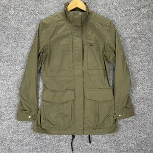 5.11 Tactical Jacket Womens S Olive Green Utility Full Zip Cargo Heavy Canvas